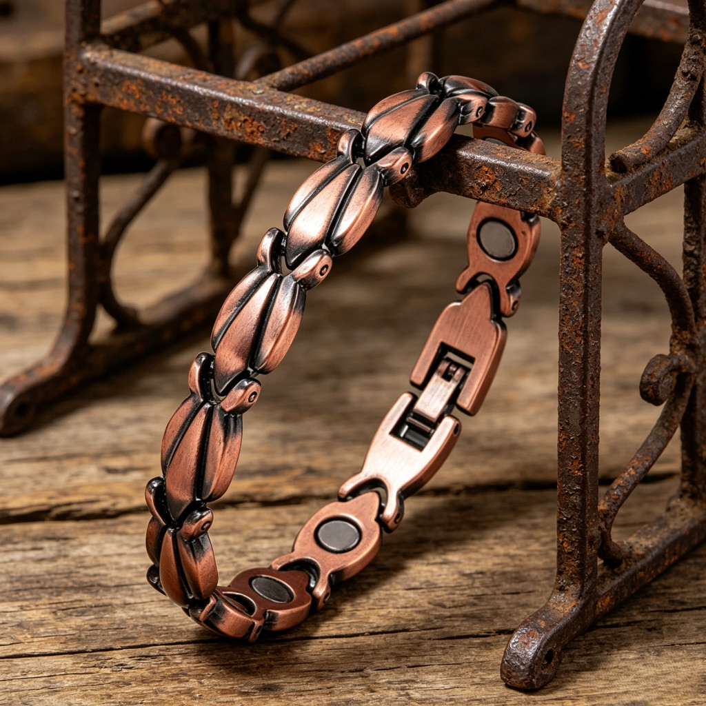 Pure Copper Magnetic Link Bracelet Arthritis Pain Relief Therapy for Women Gift