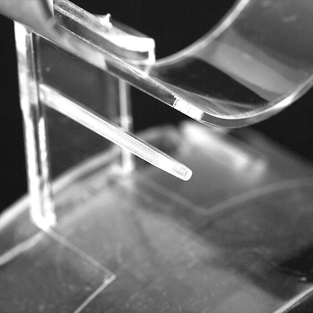 Wholesale Clear Plastic Wrist Watch Display Stand Holder Bracelet Racks Showcase