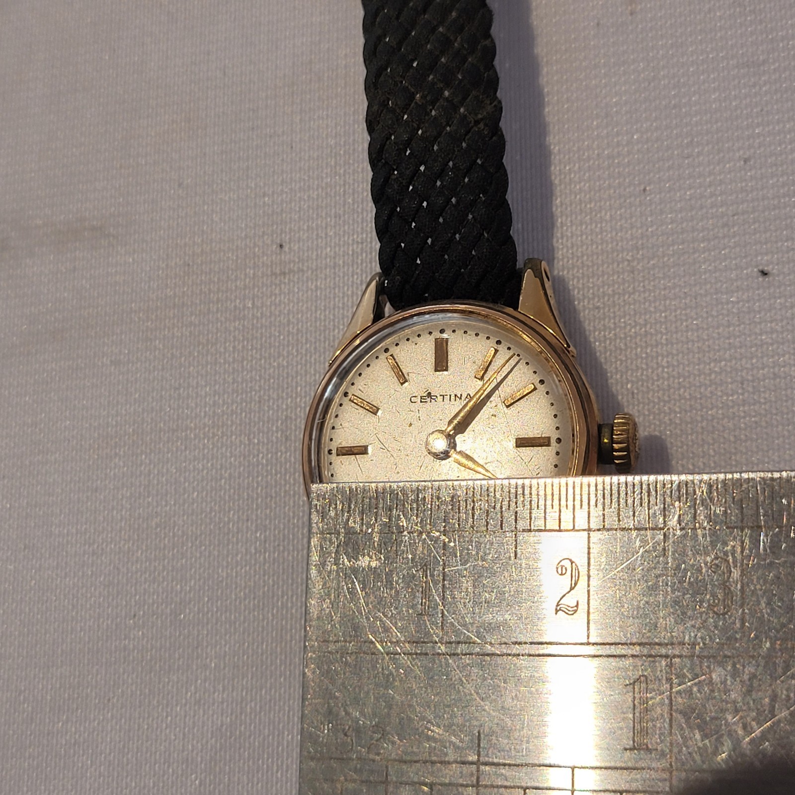 Vintage Certina Gold Plated Swiss Ladies Wristwatch Good Quality