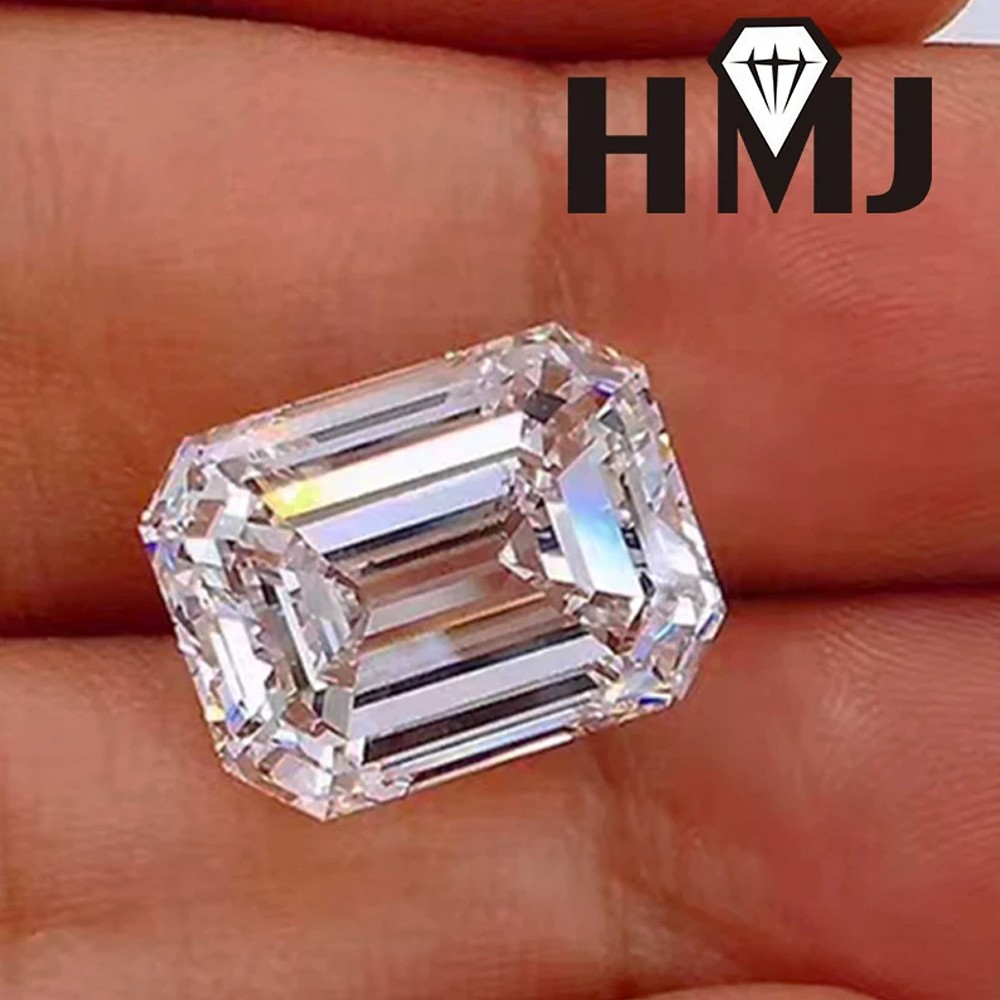 US 2-14mm GRA Certified Loose Moissanite Emerald Cut Stones D VVS1 All Sizes