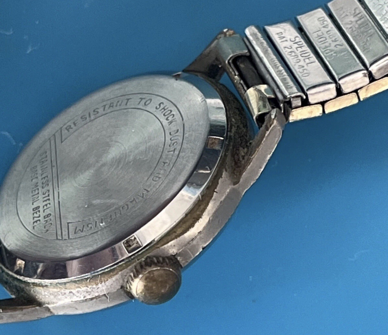 Vintage Hilton 17 Jewels Incabloc Watch Not Running W/ 10k GF Top Band