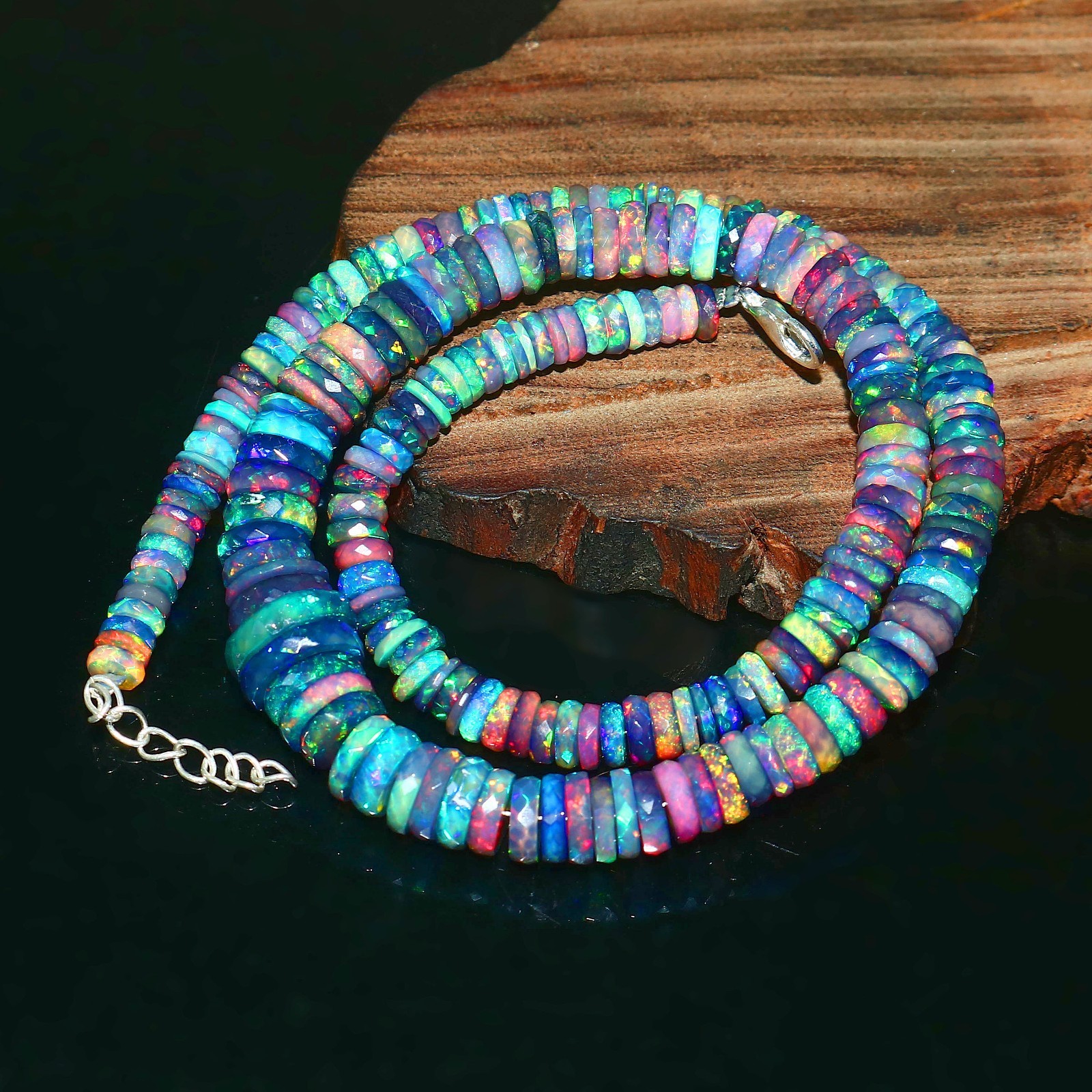 Opal beads multi opal beads Real opal Galaxy opal necklace Jewelry 1384