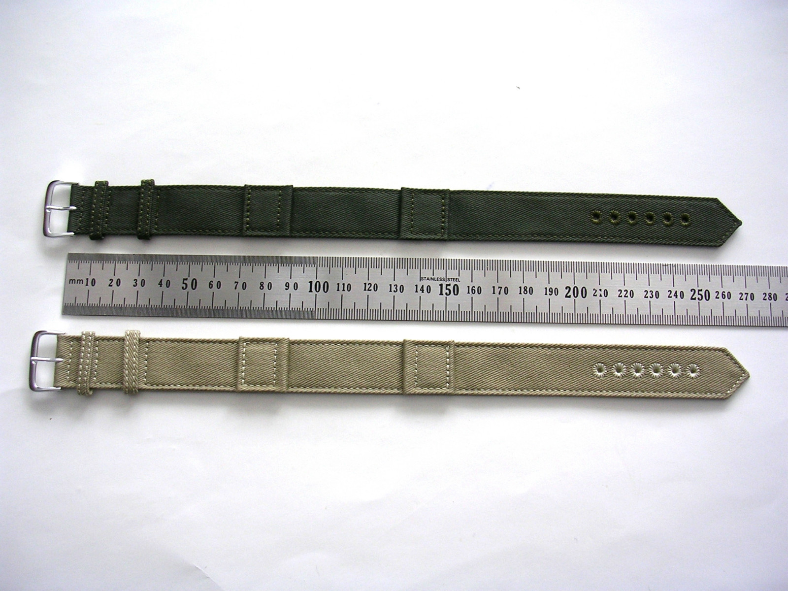 WWII Canvas 1pc NATO ® RAF Military Army drab XL watch band strap IW SUISSE USA