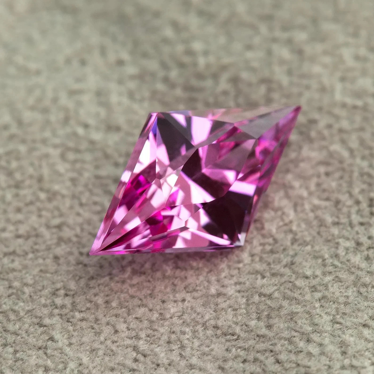 8.37 Ct Certified Natural Flawless Pink Sapphire Fancy Cut Loose A+ Gemstone