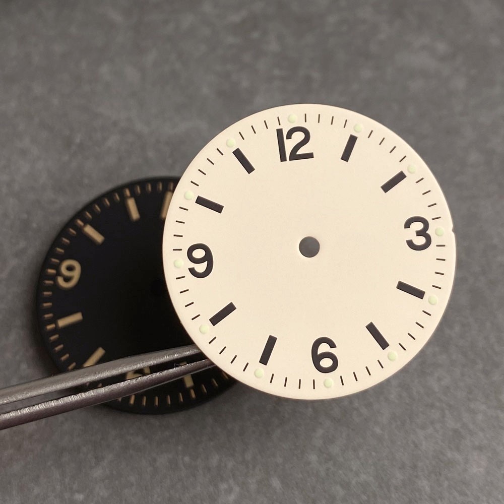29mm Black Cream Watch Dial Hand Set Luminous Fit NH35 NH36 PT5000 Miyota 8215