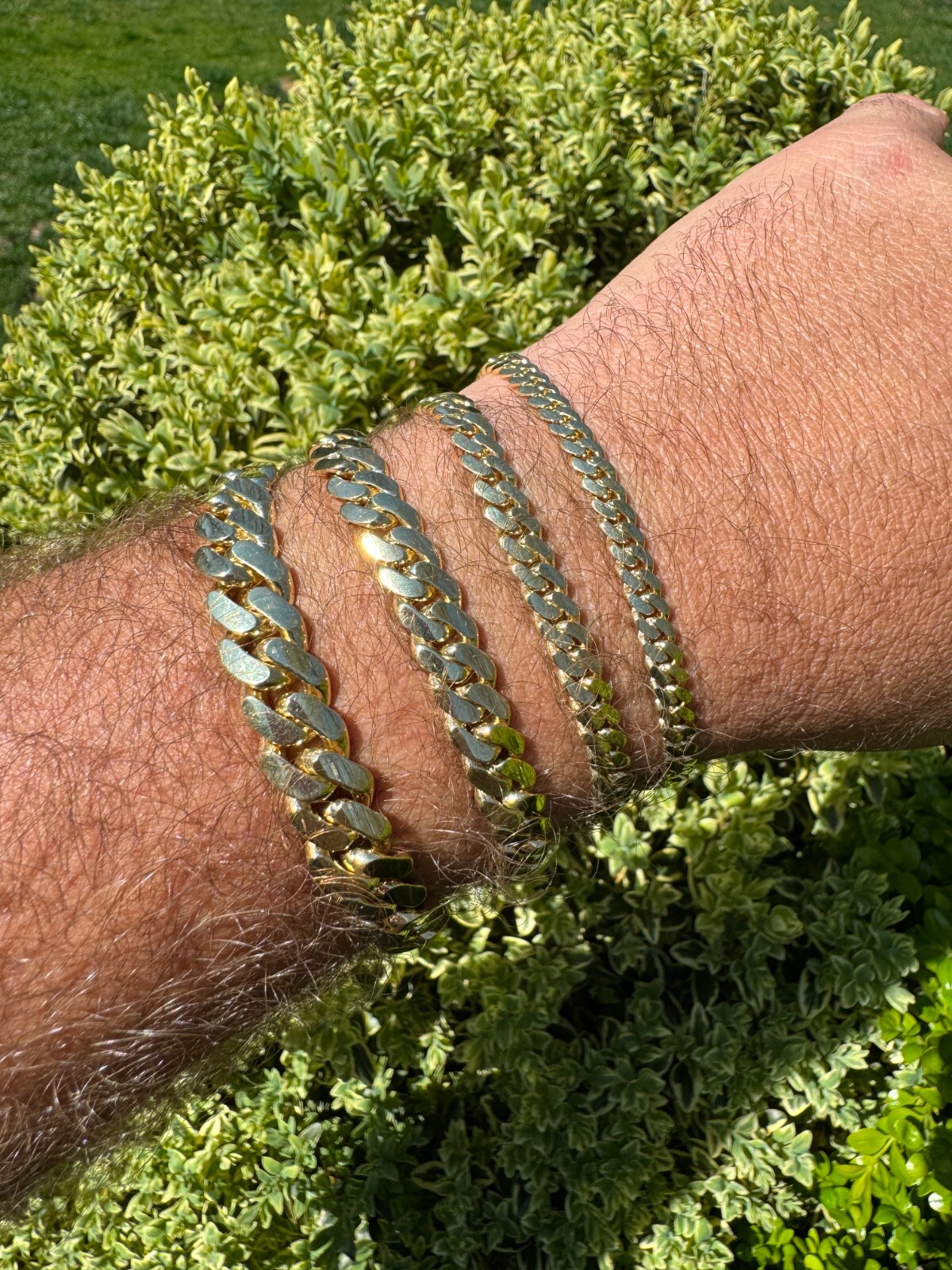 HANDMADE Tight Link Solid 10k Gold Miami Cuban Link Chain Or Bracelet Necklace