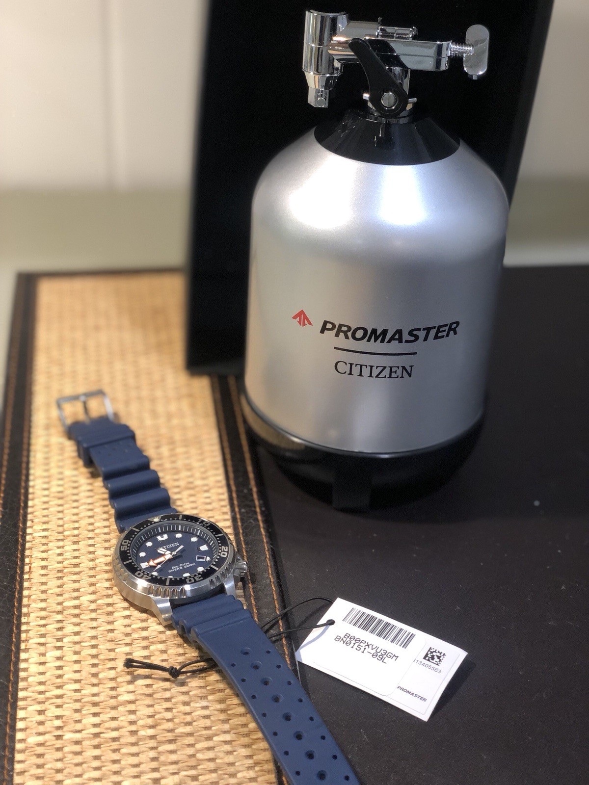 Citizen Eco-Drive Promaster BN0151-09L Blue Divers Watch **Excellent Condition**