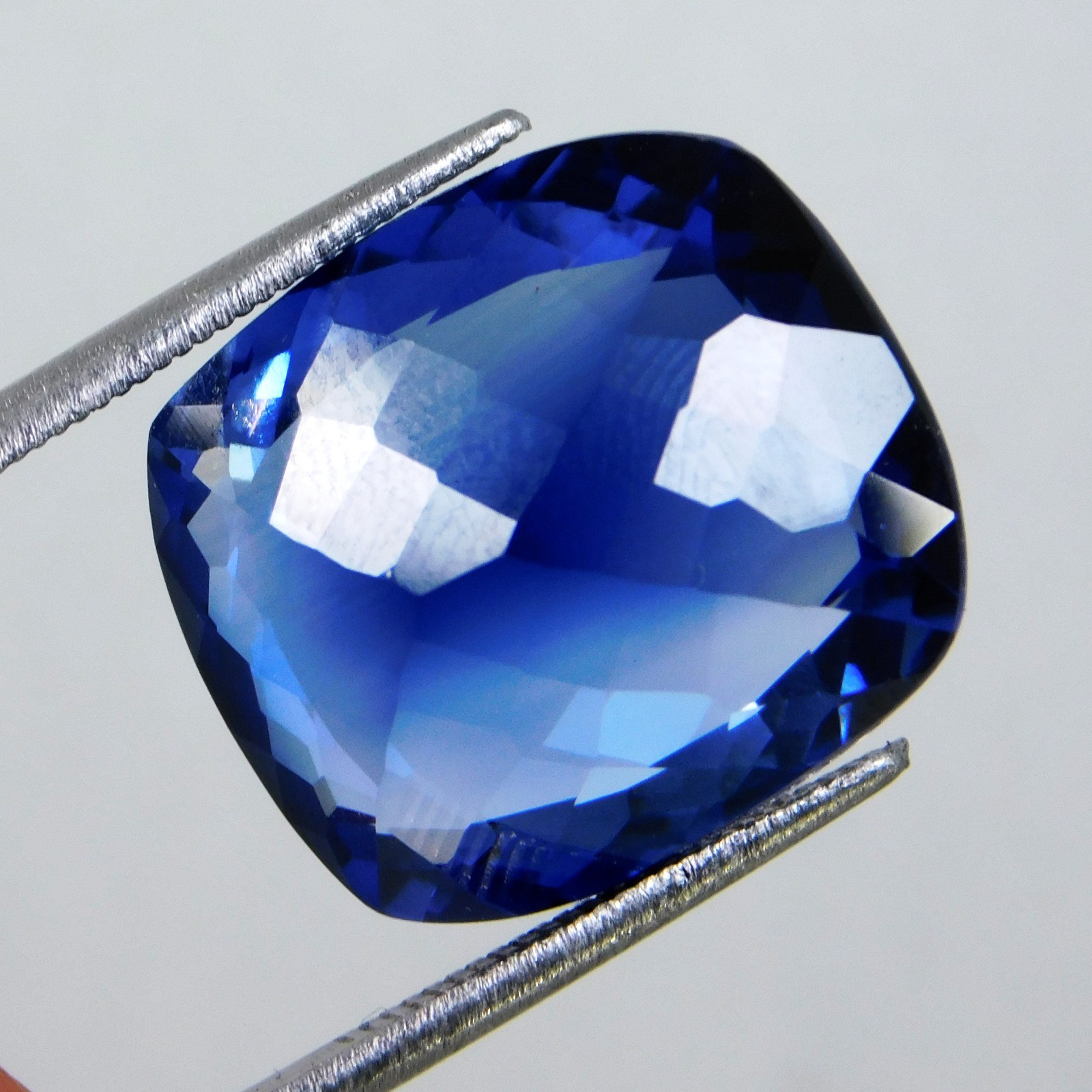 Natural Ceylon Blue Sapphire 29.10 Ct Cushion FLAWLESS Certified Loose Gemstone