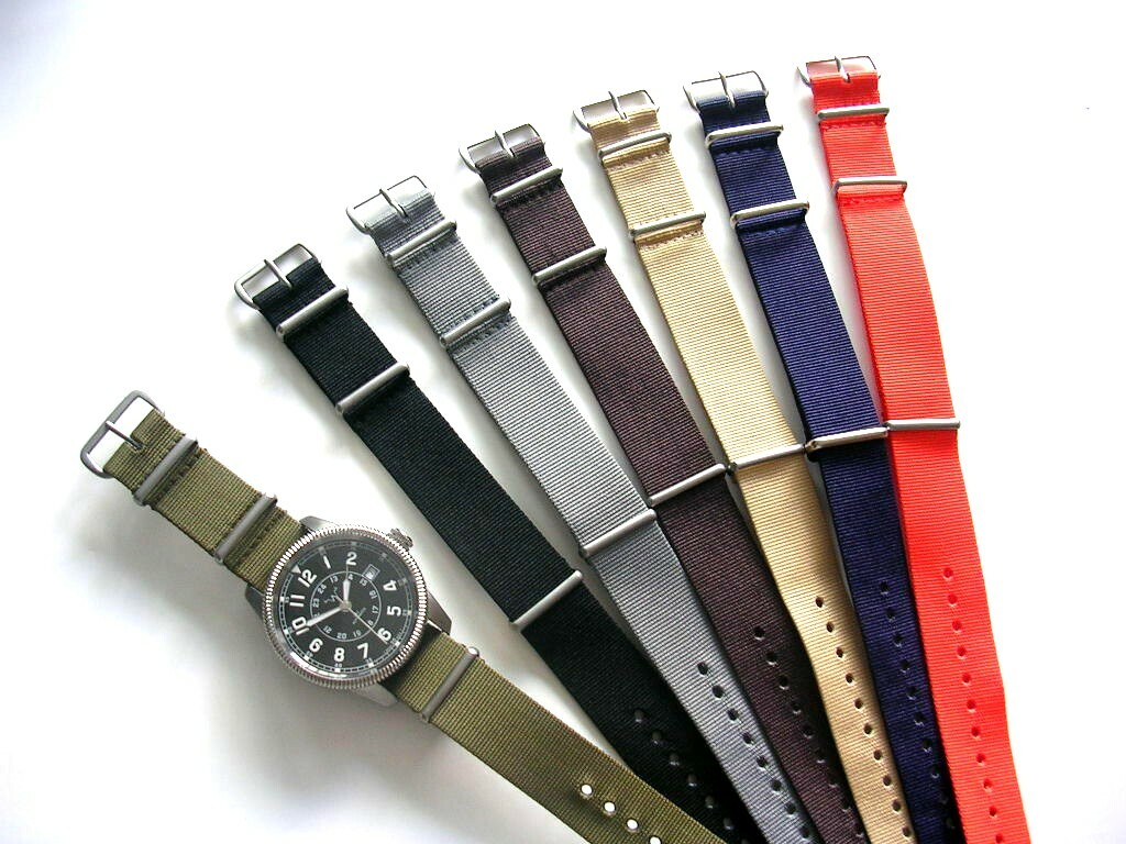 19mm Grey NATO g10 Premium RAF watch strap band MoD Bonded IW SUISSE 18 20 22 24