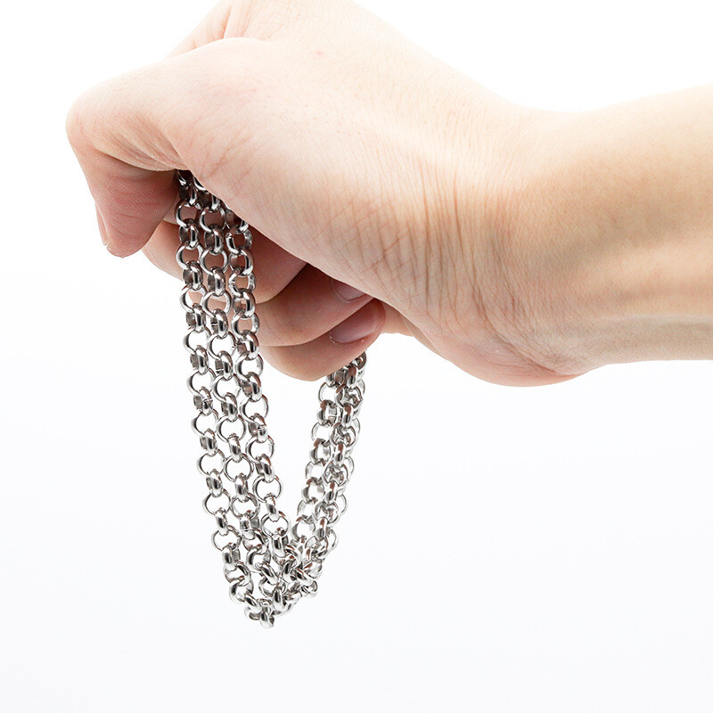 2/2.5/3/4/5/6mm 316L Stainless Steel Women Men Round Rolo Chains 20-32”