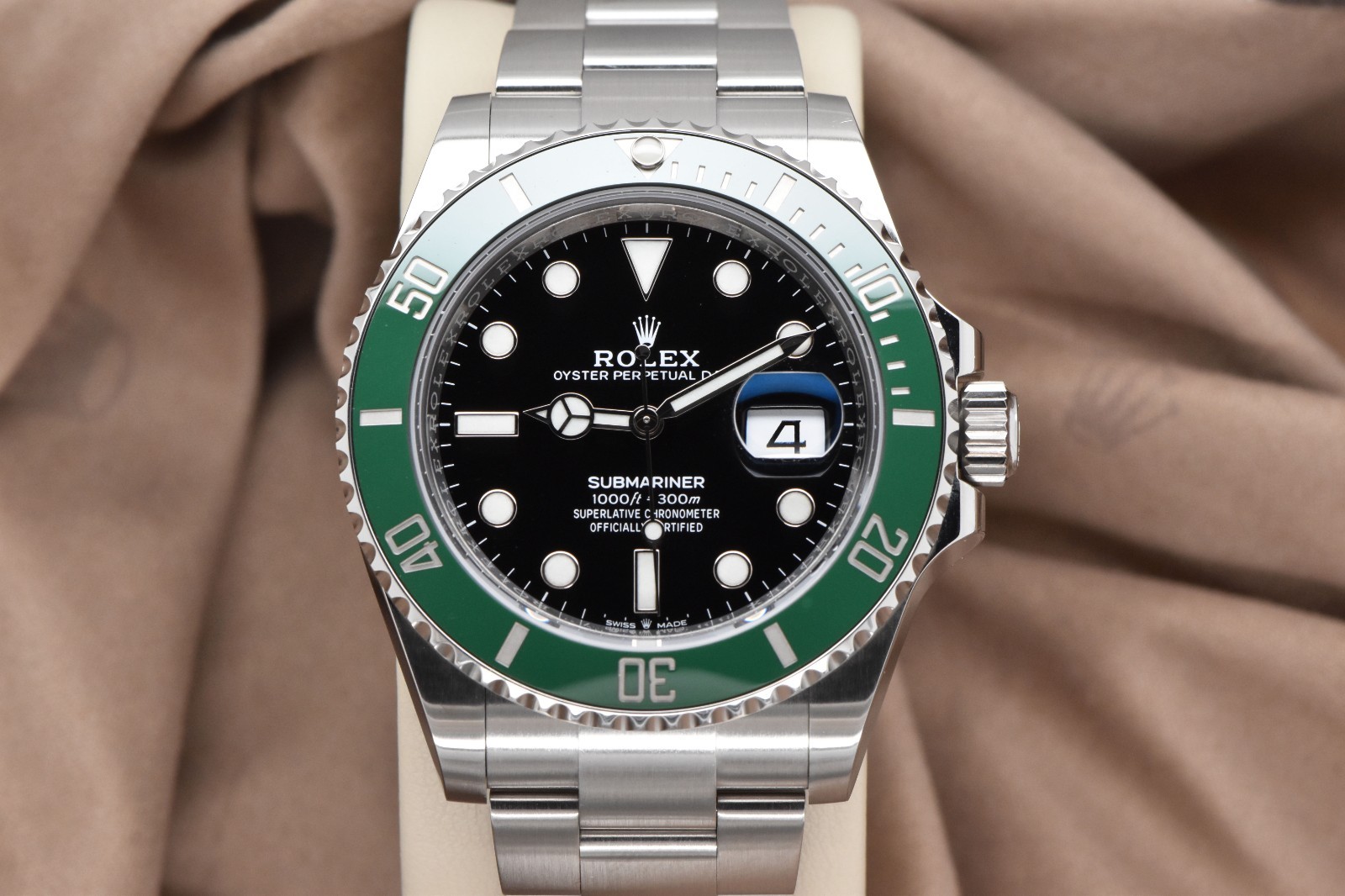 2021 Rolex Submariner Date 41mm Steel “Starbucks” MK1 Green Bezel 126610LV FS