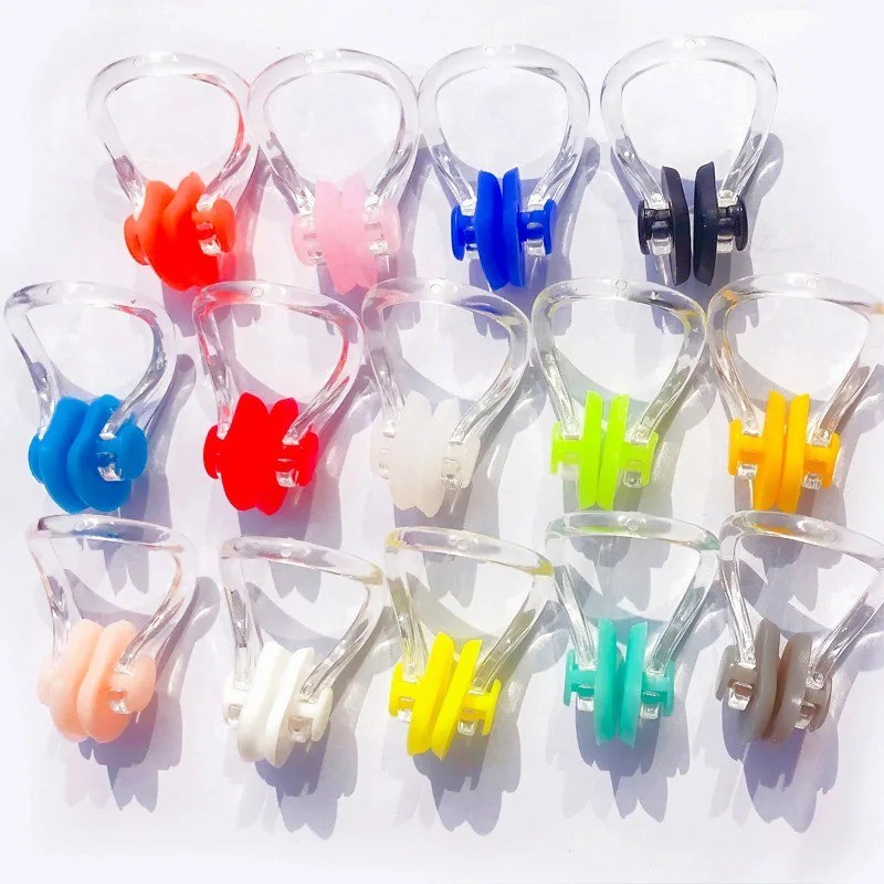 10PCS Reusable Silicone Swimming Nose Clips Soft Swim Nose Clip for Adults