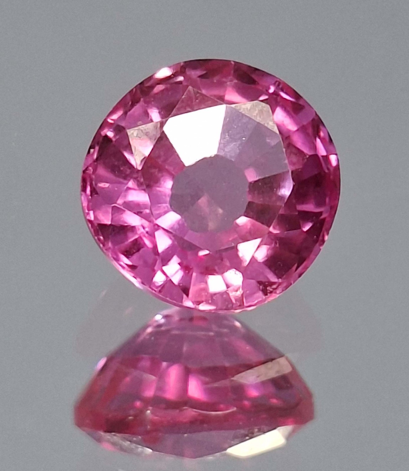 Natural Pink Sapphire Round Cut 10-12 Ct Certified Loose Gemstone TQ190