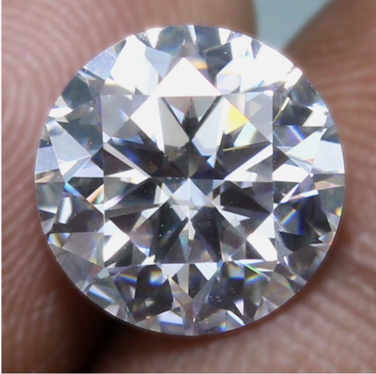 Certified 1 Pc Loose CVD Diamond Round Lab Grown D Color 1 x 1 mm IF Clarity