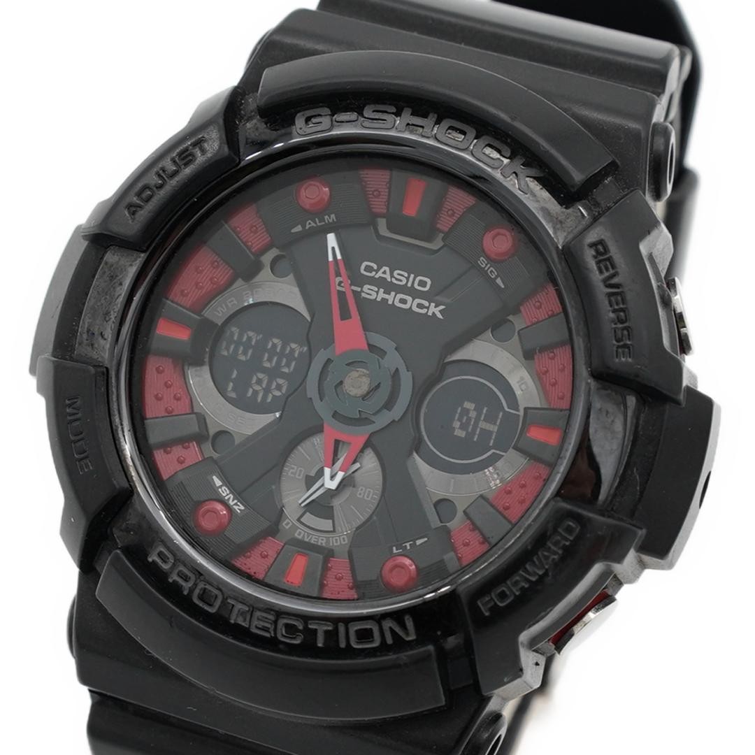 [Good Condition] CASIO G-SHOCK GA-200SH-1AJF Black/Red