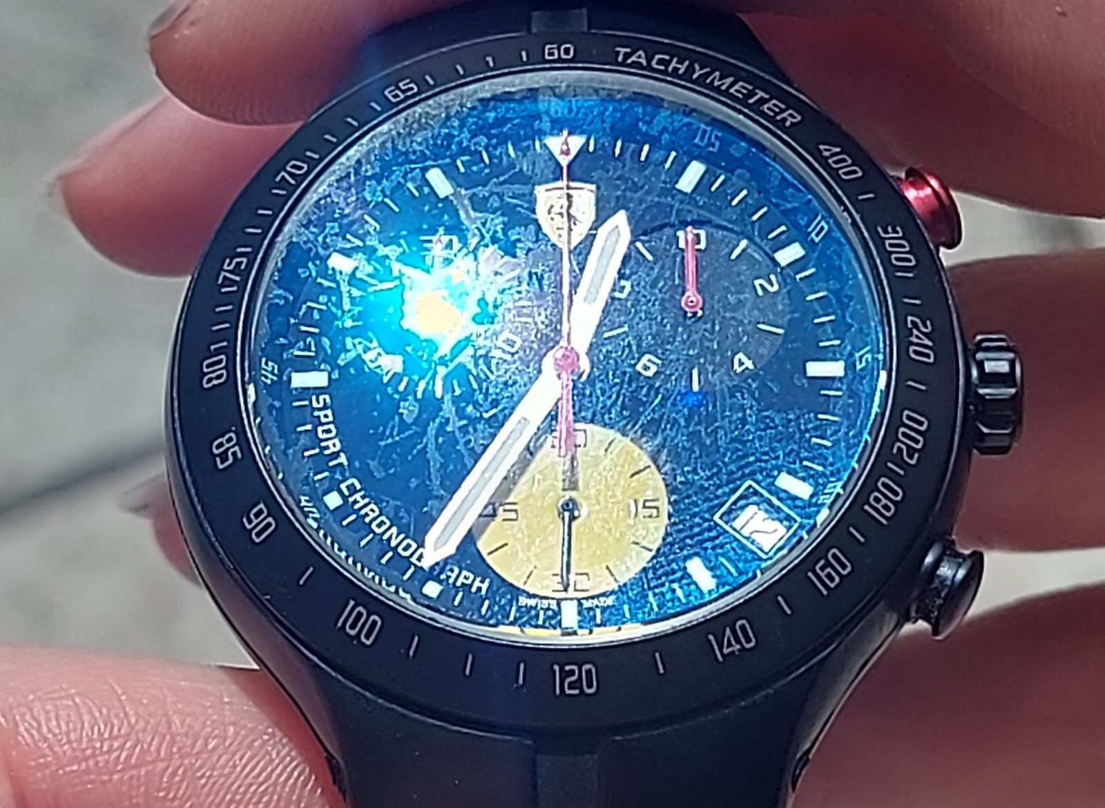 Ferrari Pit crew chronograph watch Very good condition