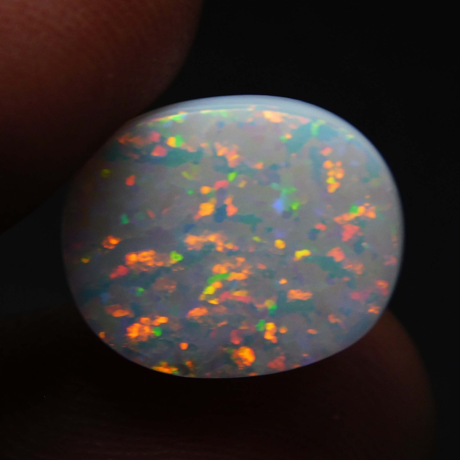 Natural 5.00 Ct AAA Australian Multi-Fire Opal Certified Stunning Gemstone