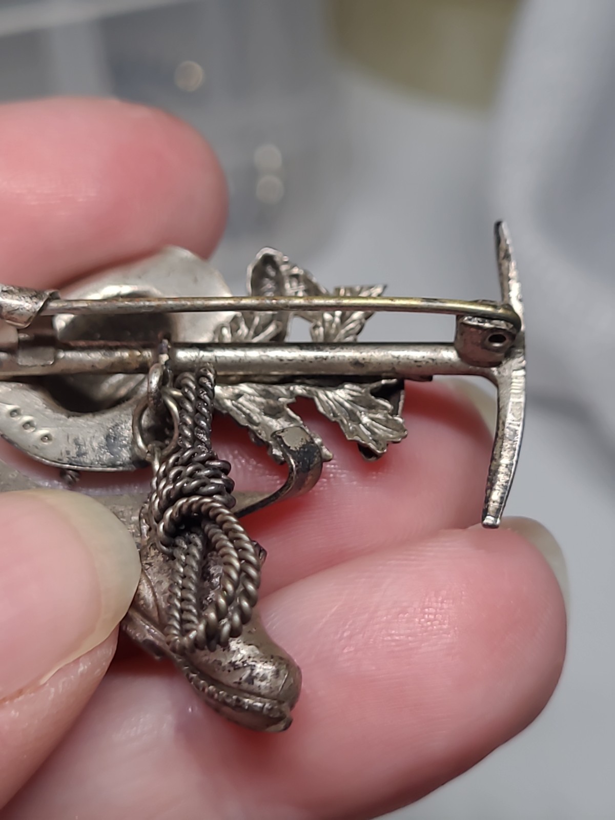 This is a vintage Interlaken, Switzerland souvenir brooch from the 1960s.