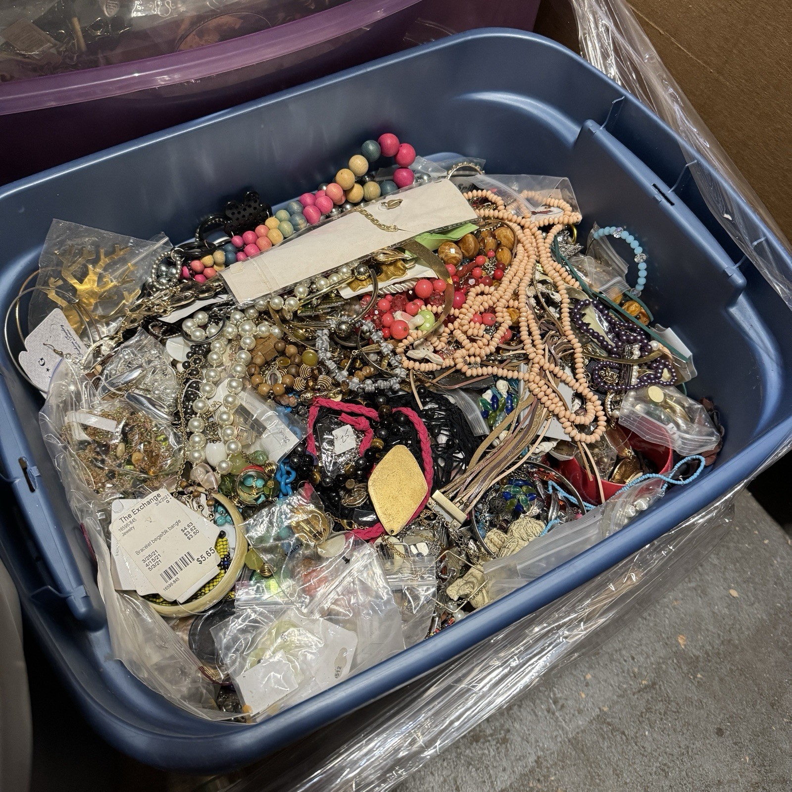 10 Pound Unsorted Tangled Jewelry Vintage Modern Wear Junk Treasure Hunt