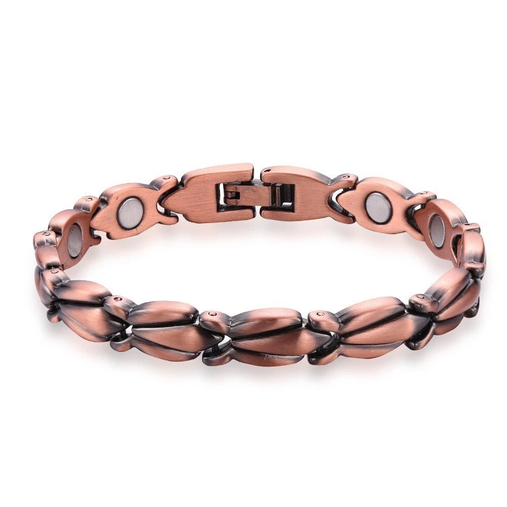 Pure Copper Magnetic Link Bracelet Arthritis Pain Relief Therapy for Women Gift