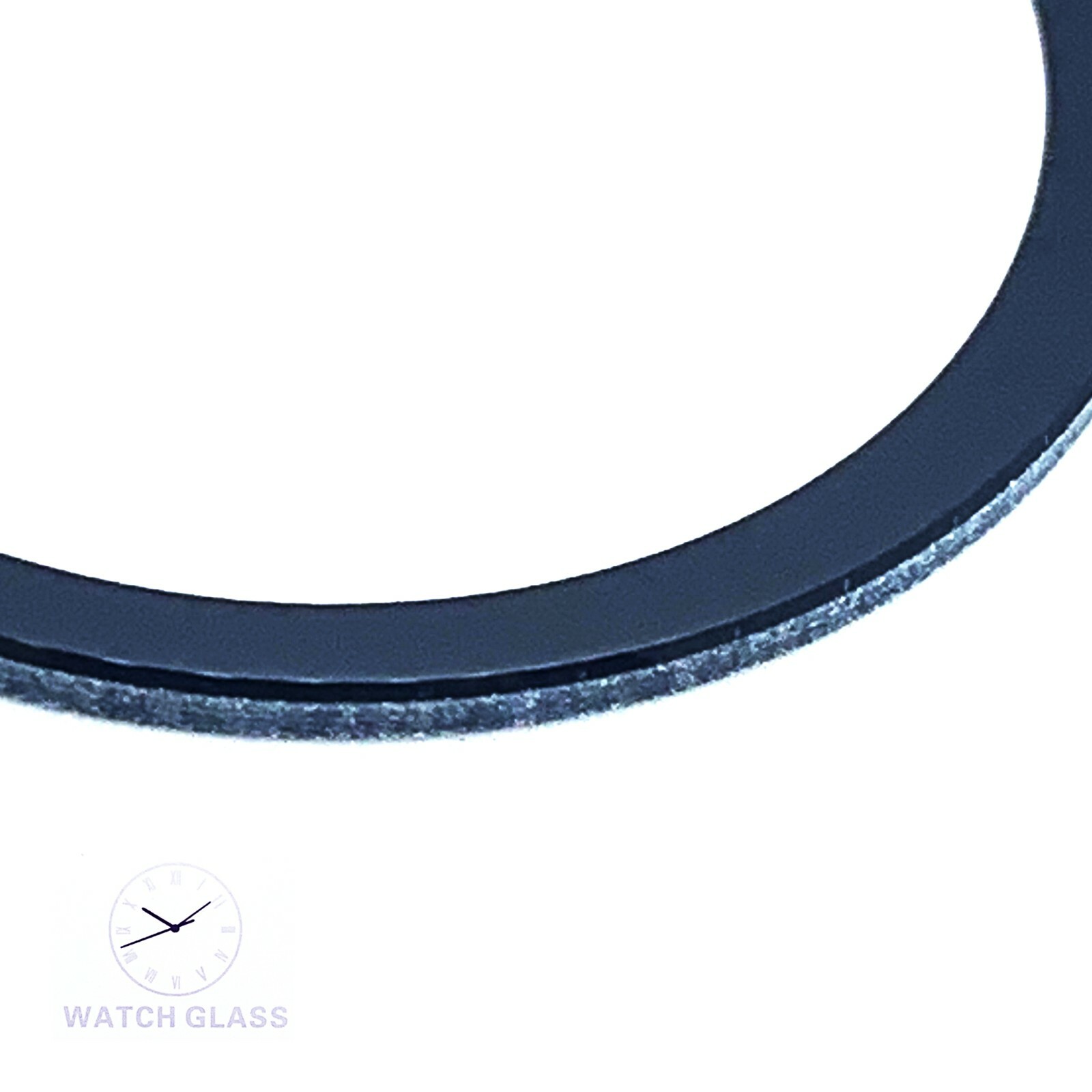 Black Border Watch Crystal Fit Movado Bold 36.0 MM to 43.5 MM 1.5 MM Thickness