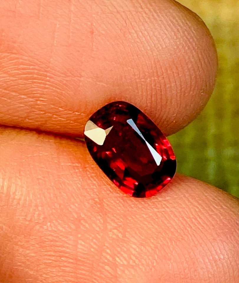 Pigeon Blood Red Ruby 14 Ct Beautiful Genuine Cushion CertifiedLoose Gemstone `