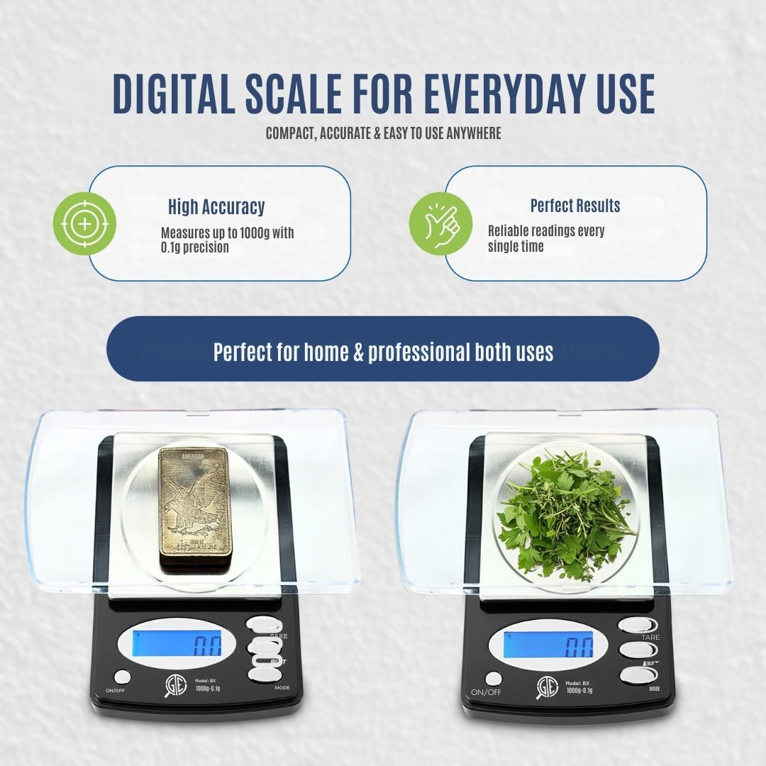 1000g/0.1g Electronic Digital Pocket Gold Kitchen Herbs Scale OZ GRAM Troy Carat
