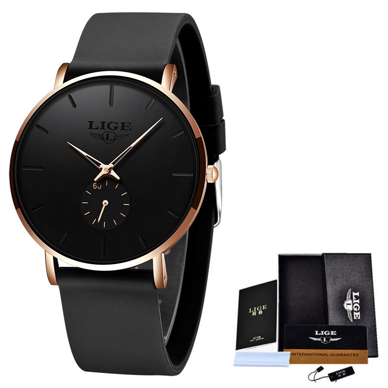 Ultra-thin Men’s Luxury Watch Quartz Second Dial 3ATM Waterproof Man Wristwatch