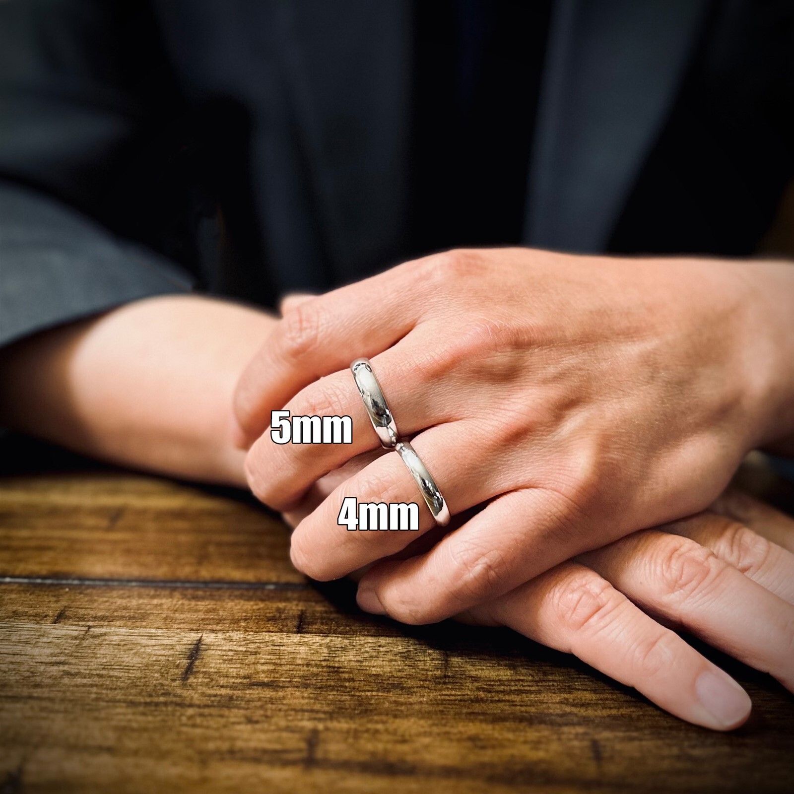 Guaranteed 925 Sterling Silver Plain Polished Wedding Band Ring Men’s Women’s