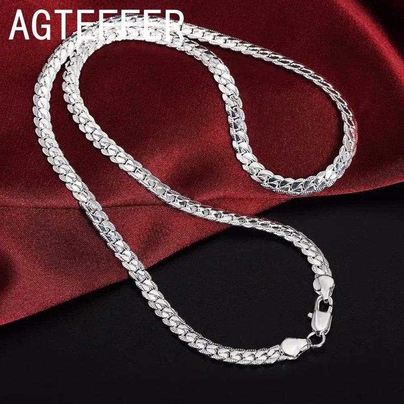 925 Sterling Silver Chain Necklace Jewelry for Women Men