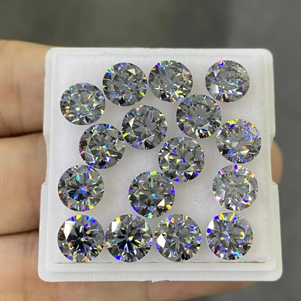 Quality Gray Color 0.5-3ct Multi-Shaped Moissanite Loose GRA for Jewelry Making