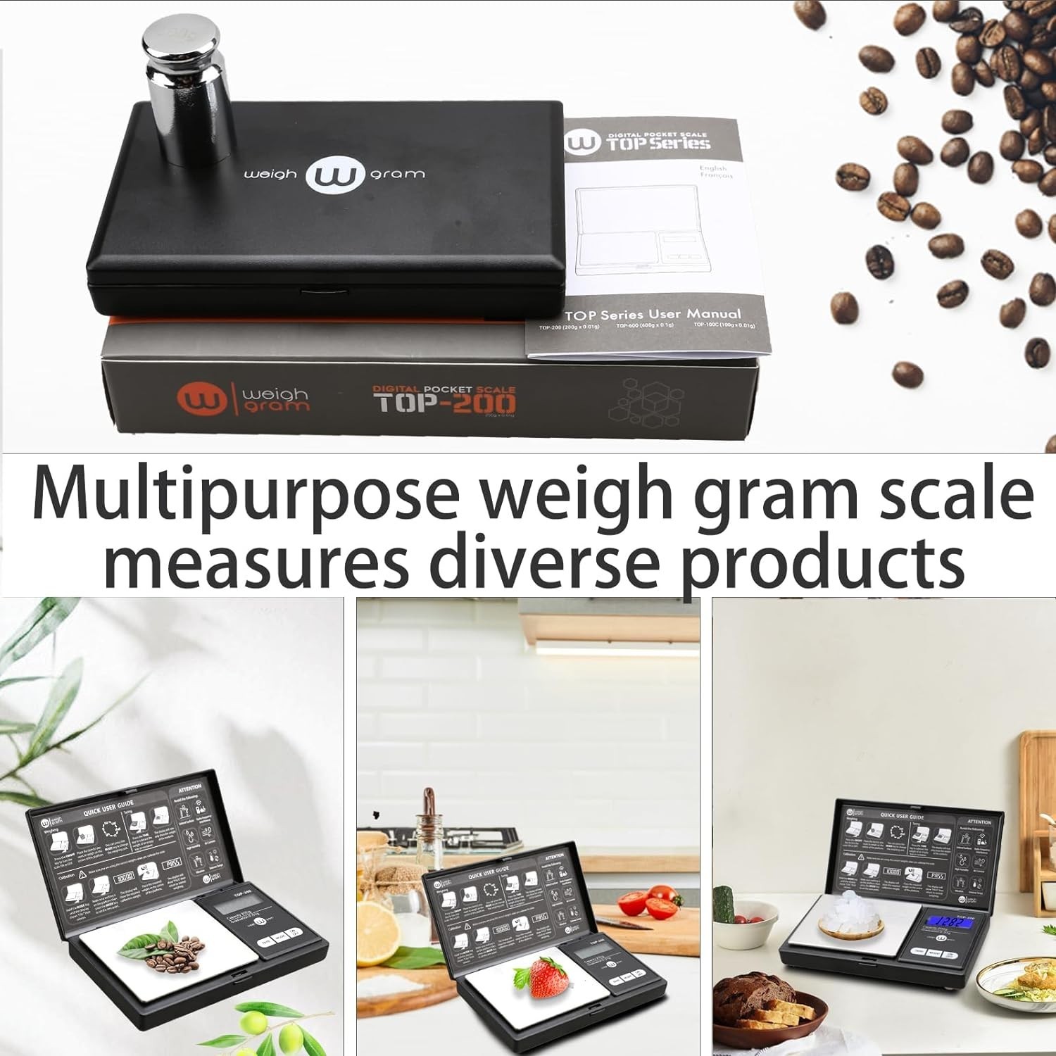 Lightweight 200g Precision Scale – Ideal for Jewelry, Food & Calibration Weight