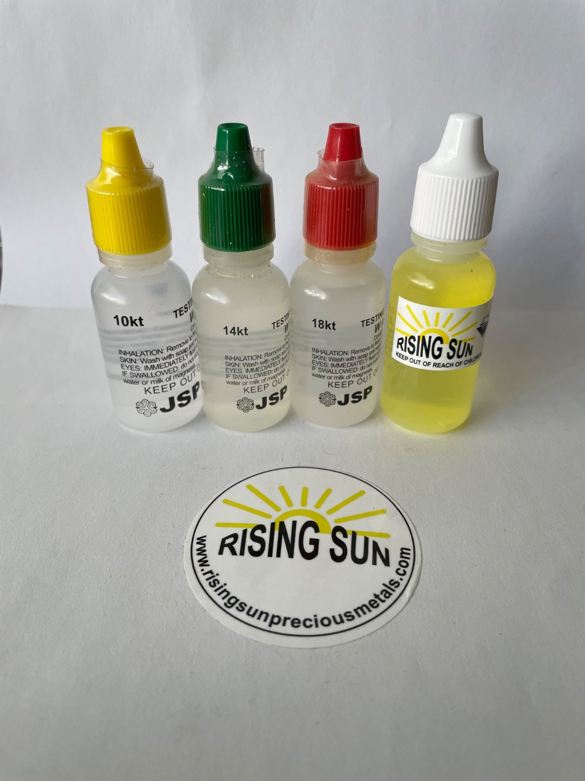 JSP 10k, 14k, 18k, Gold Test Acid, gold test stone, gold testing acids RSPM-GTE