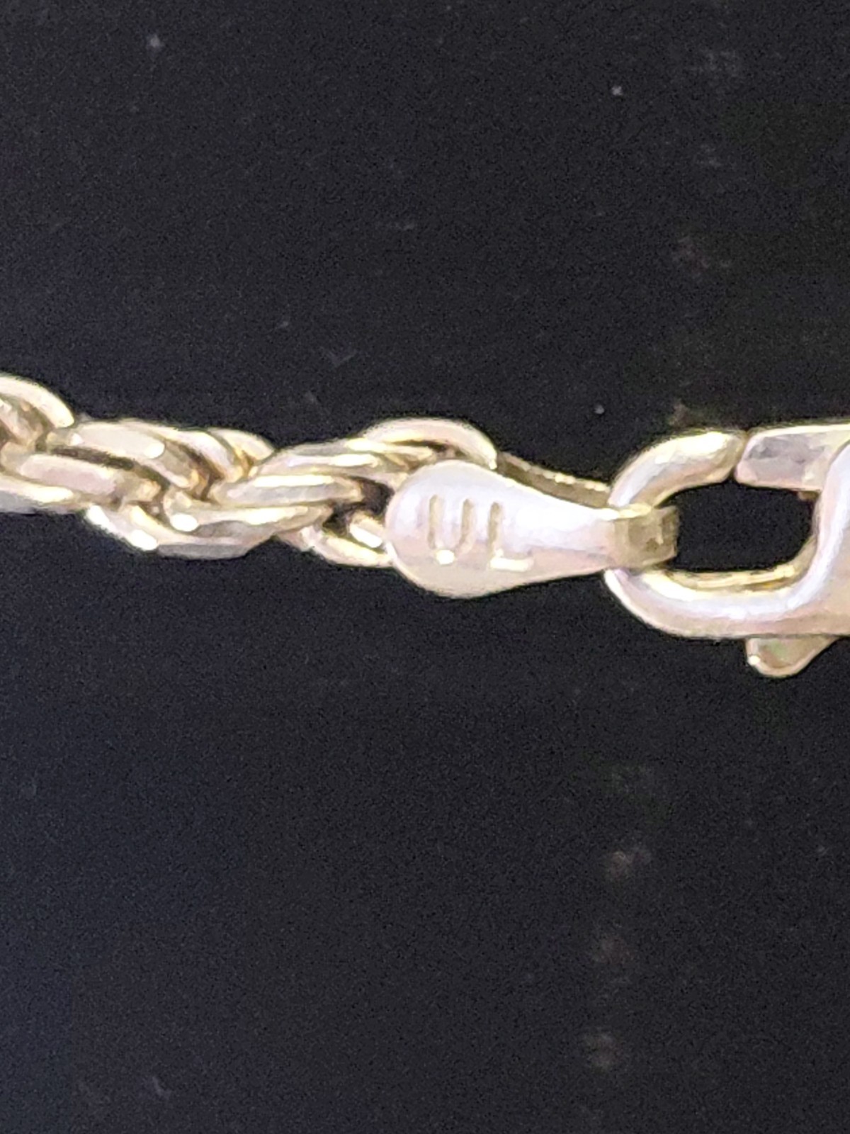 925 italy silver rope necklace chain Sterling 11.9 Grams 17 Inches