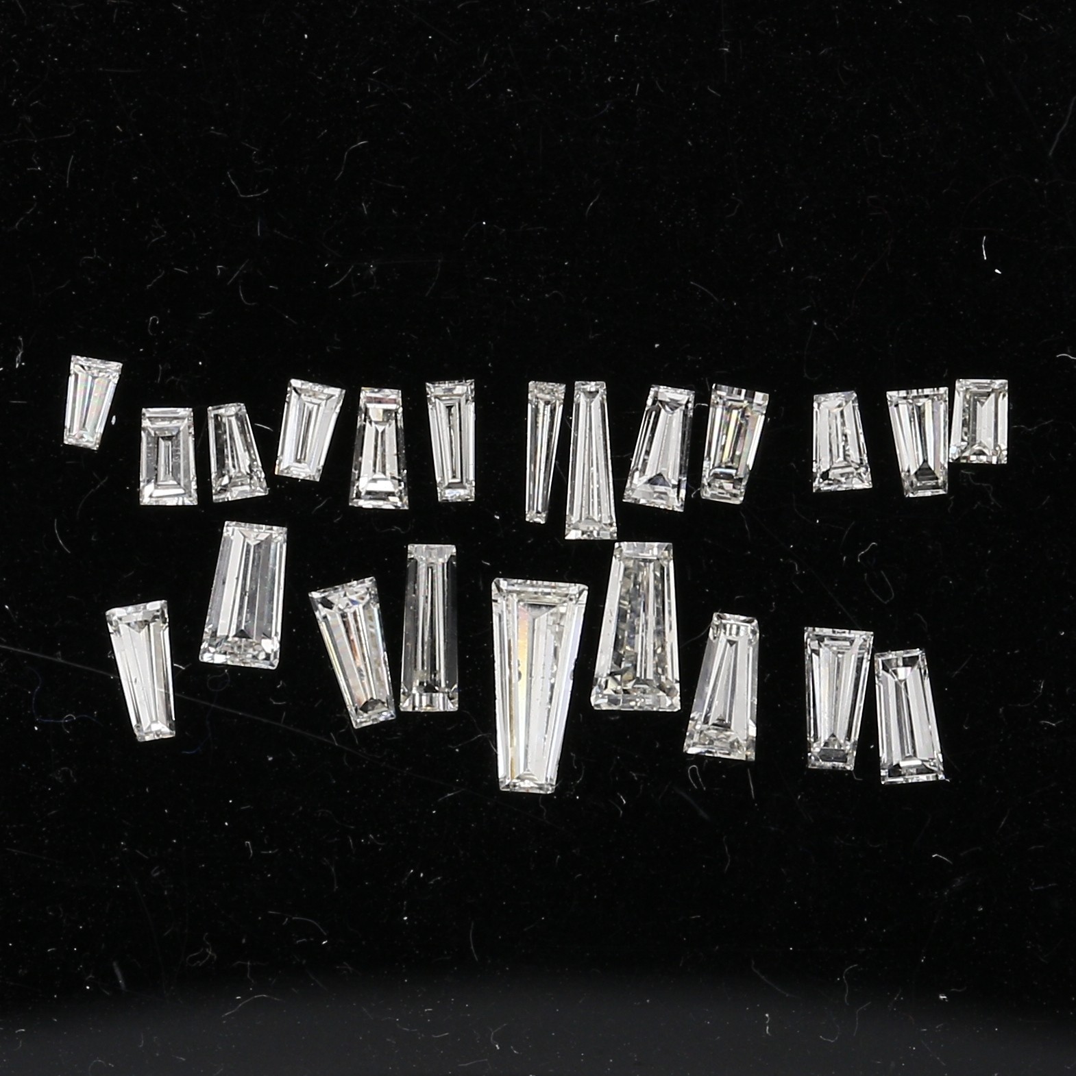 Lot Tapered Baguette Diamonds Natural Untreated Earth Mined H-J VVS1-SI1 1.80ct