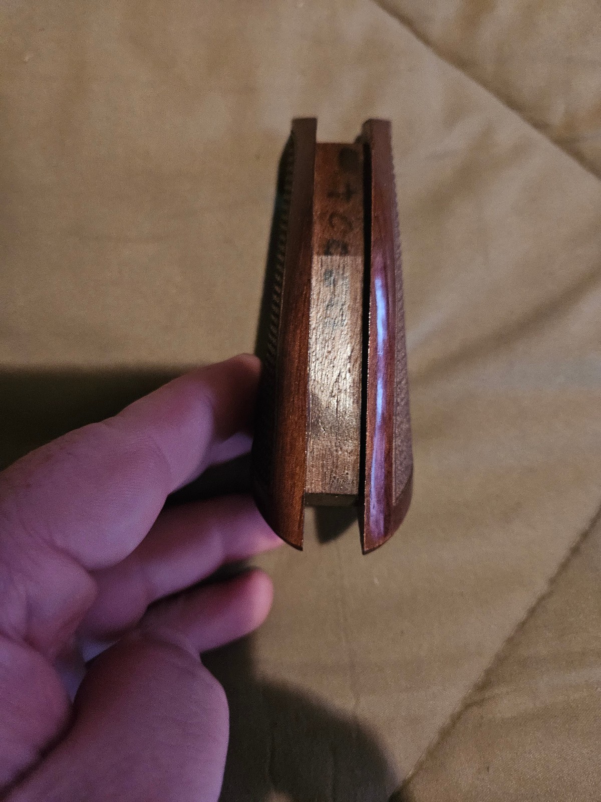Unmarked All-In-One Wooden Western Gun Grip