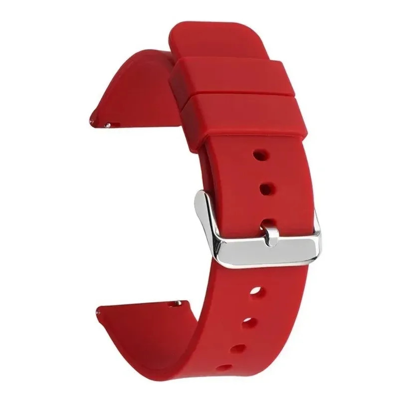 Silicone Watch Strap 14mm 16 18 19 20mm 21 22mm 24mm Waterproof Soft Rubber Band