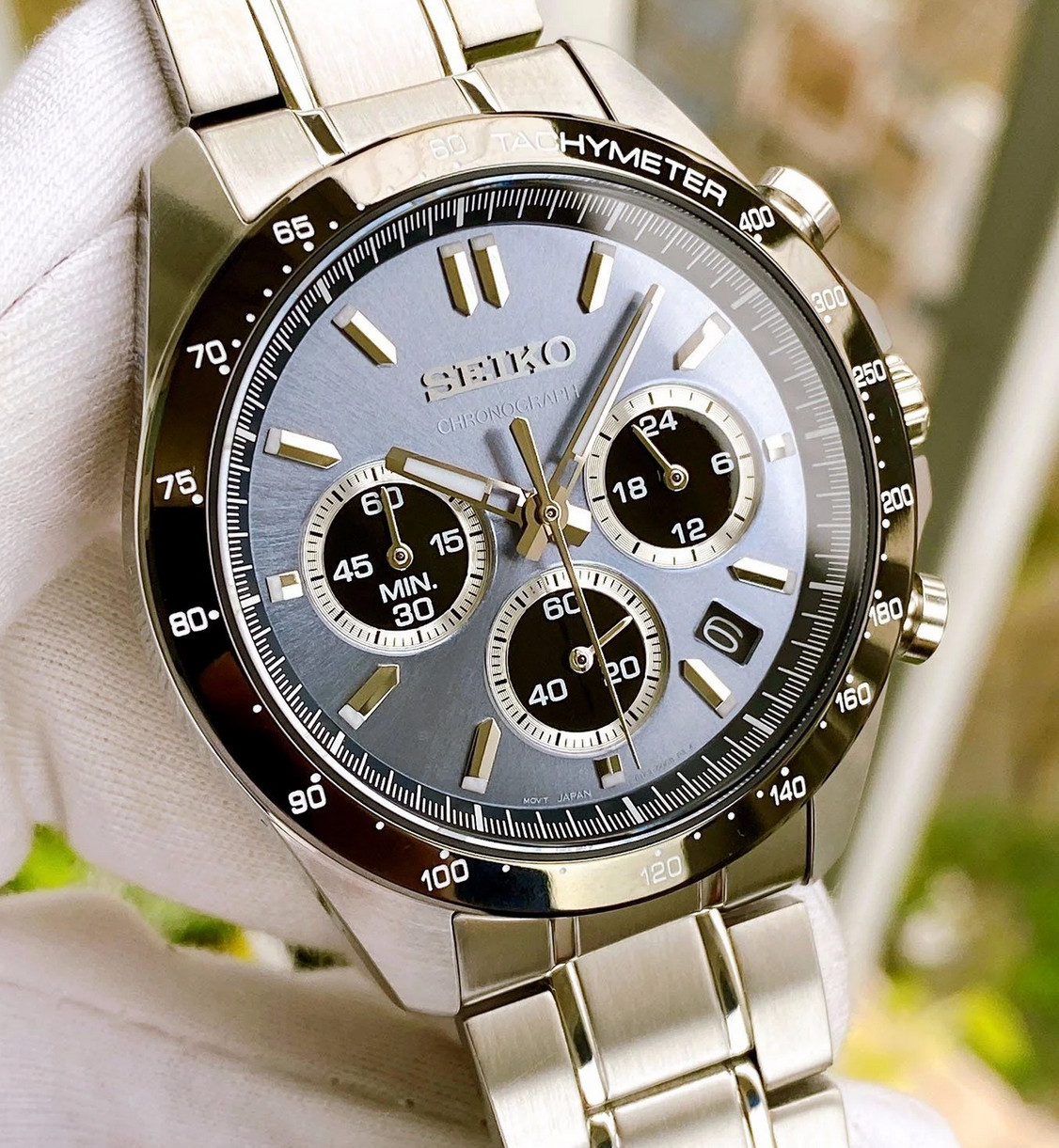 Seiko Spirit SBTR027 Chronograph Blue Dial Stainless Steel Men’s Watch