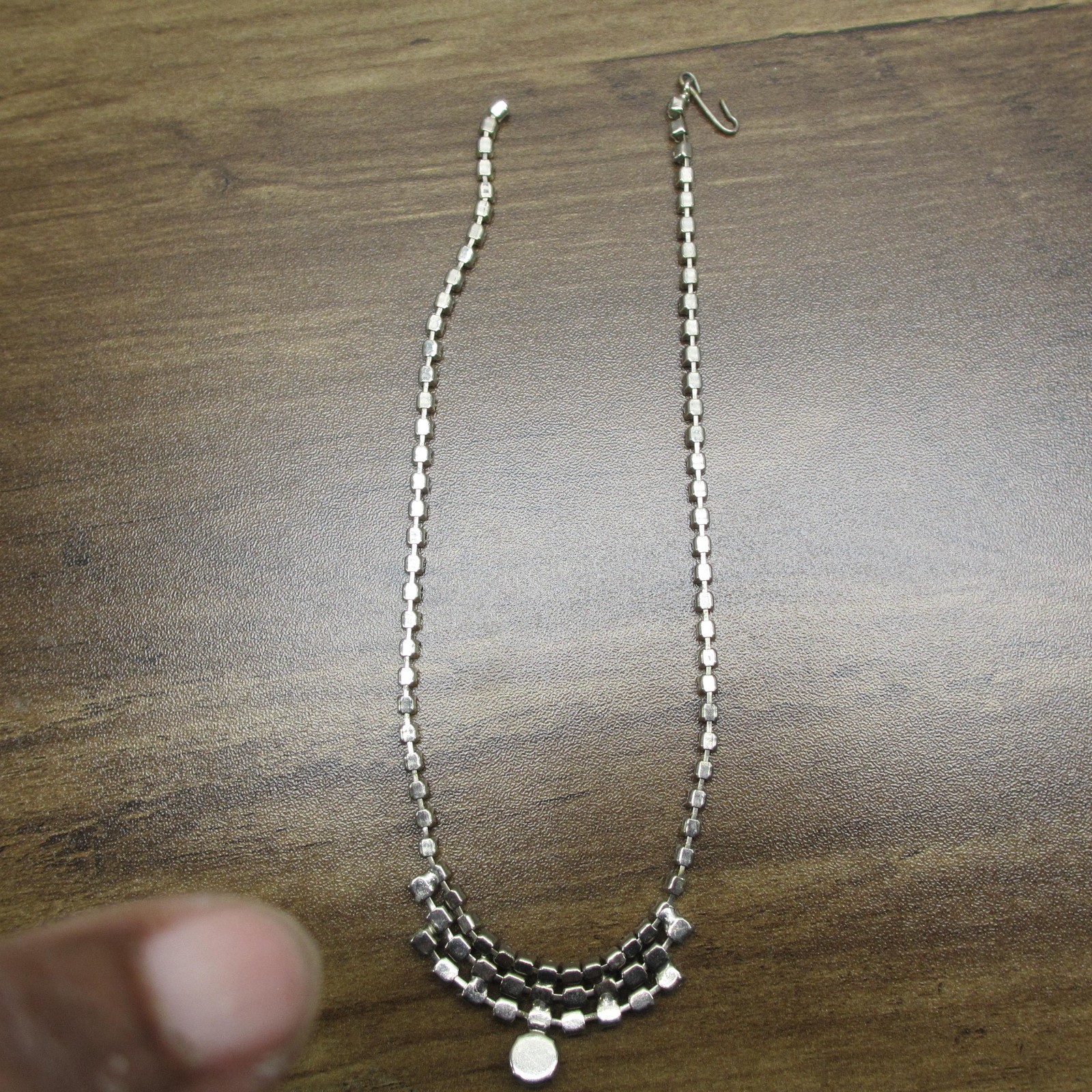 Vintage Rhinestone Necklace Wedding Special Occasion Choker 24 Inch