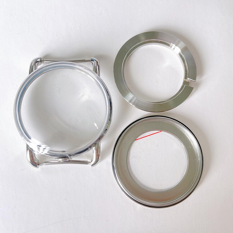 40MM Stainless Steel Watch Case Mineral Glass For NH70 Movement Housing Shell