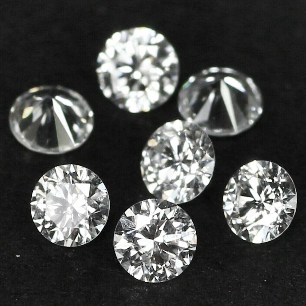 1 Ct Natural White Diamond Round Cut 2 mm 30 Pcs VVS1 D Grade GDGL Certified D5