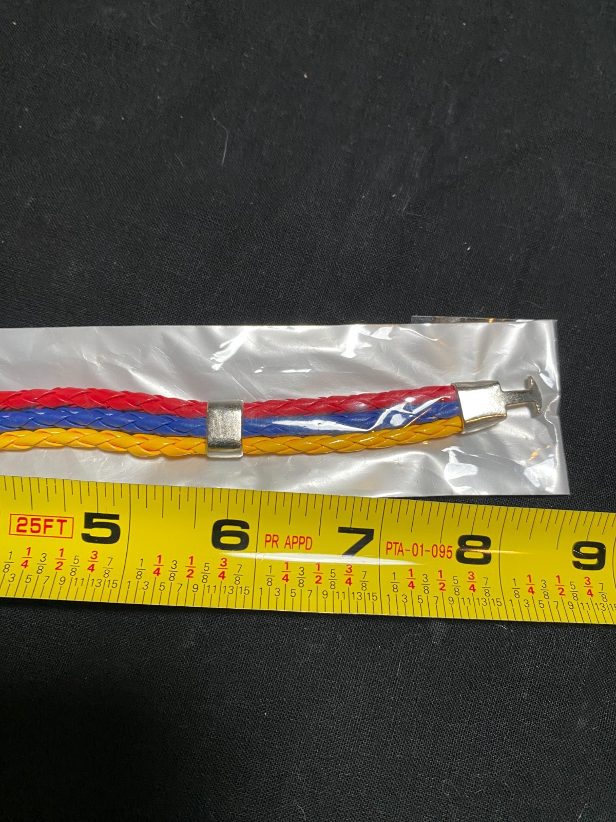Flag Braided Bracelet Yellow Blue Red Armenia Columbia Grenada New Metal Closure