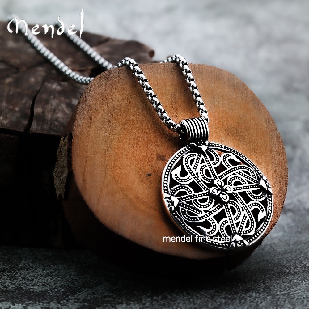 MENDEL Womens Norse Viking Protection Symbol Pendant Necklace Jewelry For Women