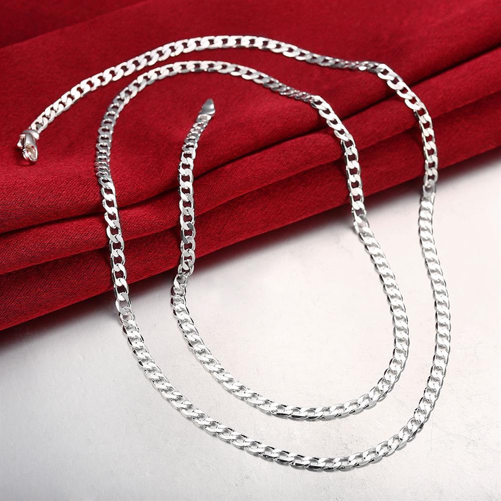 16″-30″ Mens Womens 925 Sterling Silver 3mm Cuban Curb Link Chain Necklace #N154