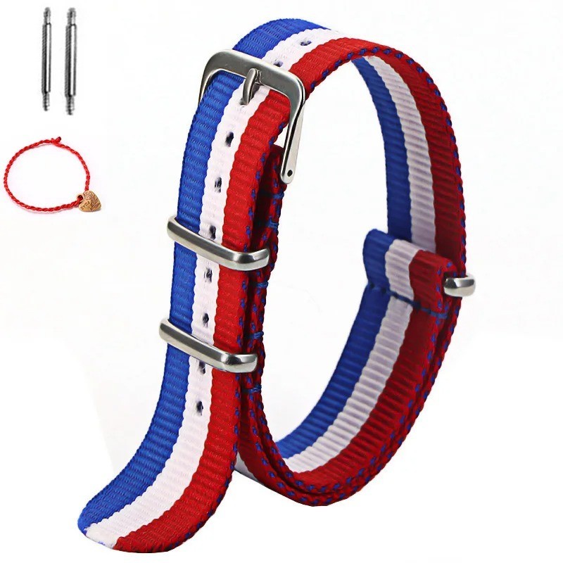 1pcs Nylon Strap 16mm 18mm 20mm 22mm Nylon Watch Band Replacement Watch Strap