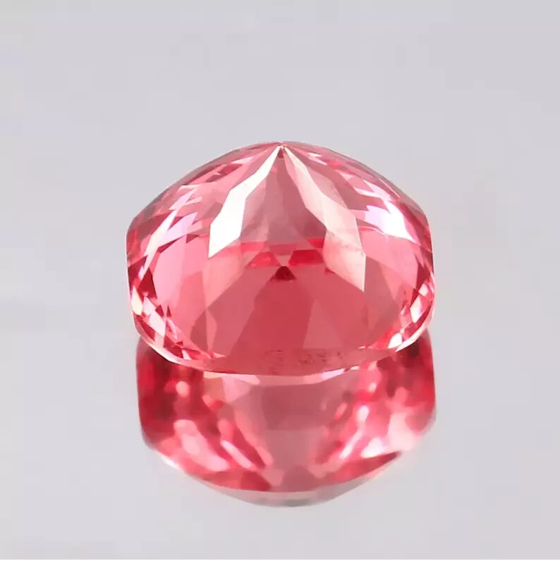 A+ 20 Ct+ Natural Ceylon Padparadscha Sapphire Loose Cushion Certified Gemstone