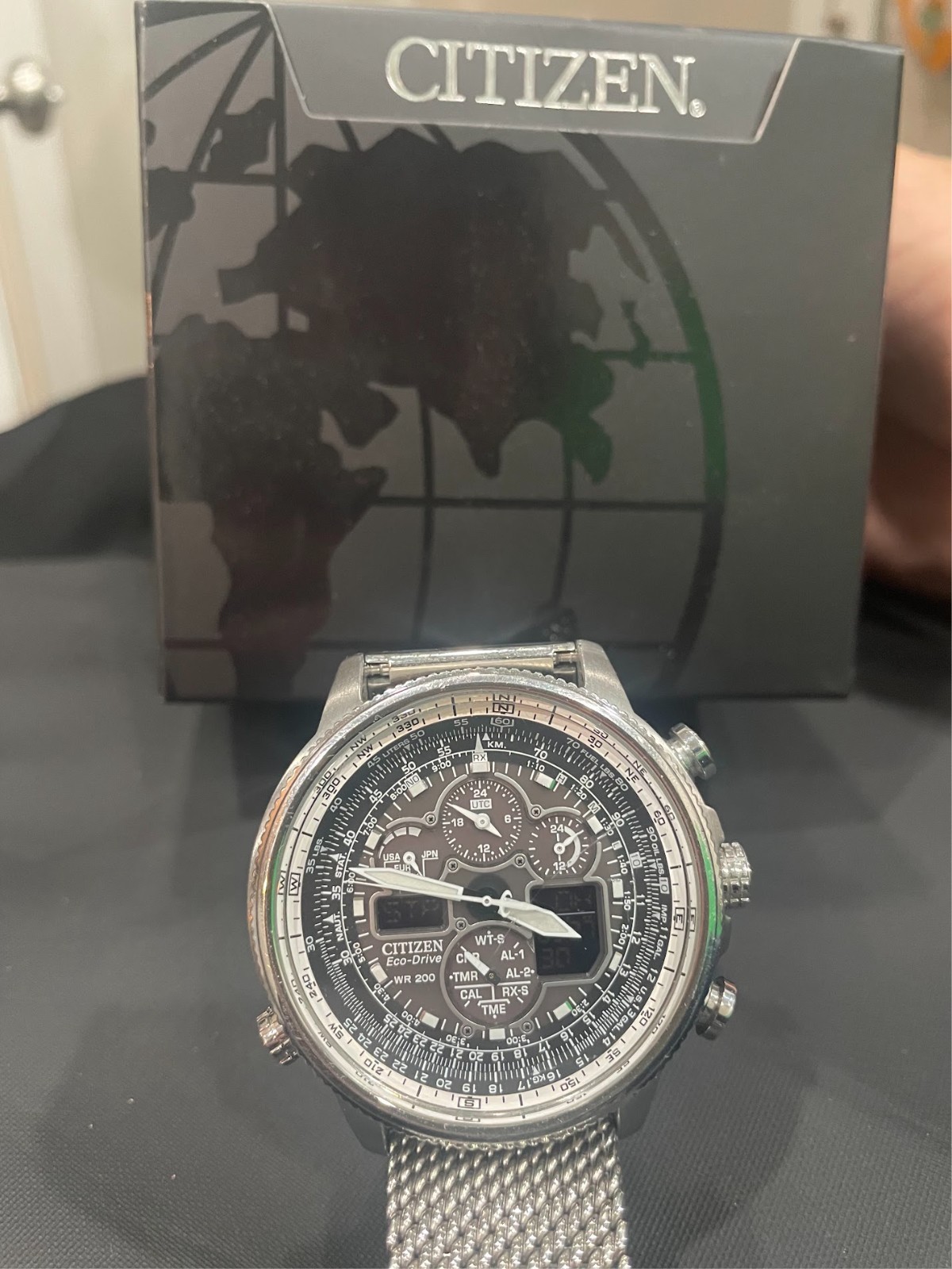 Citizen Promaster Navihawk AT Eco-Drive Silver Stainless Steel Watch JY8030-83E