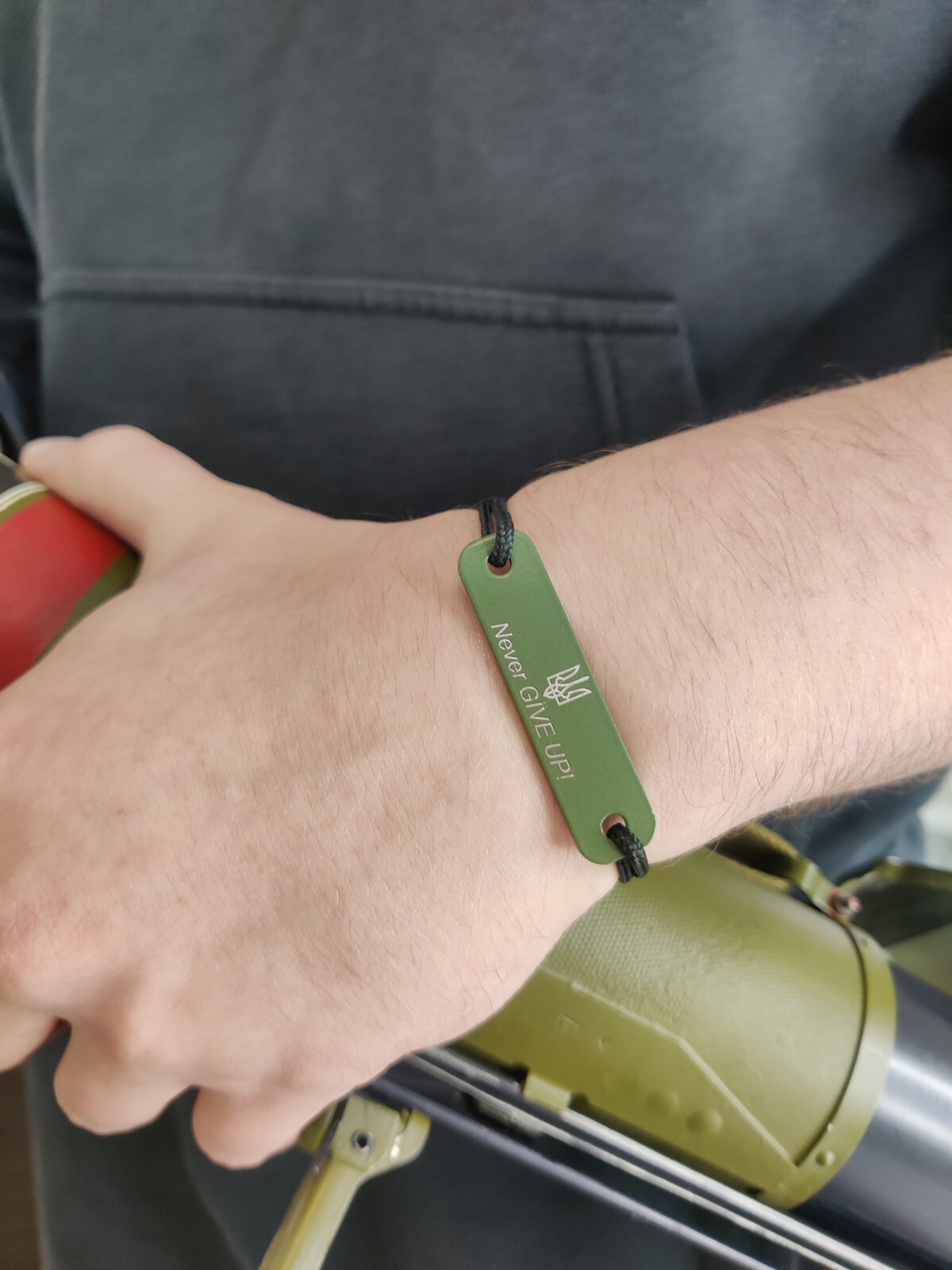 Handcrafted Tank Bracelet: Genuine Fragment