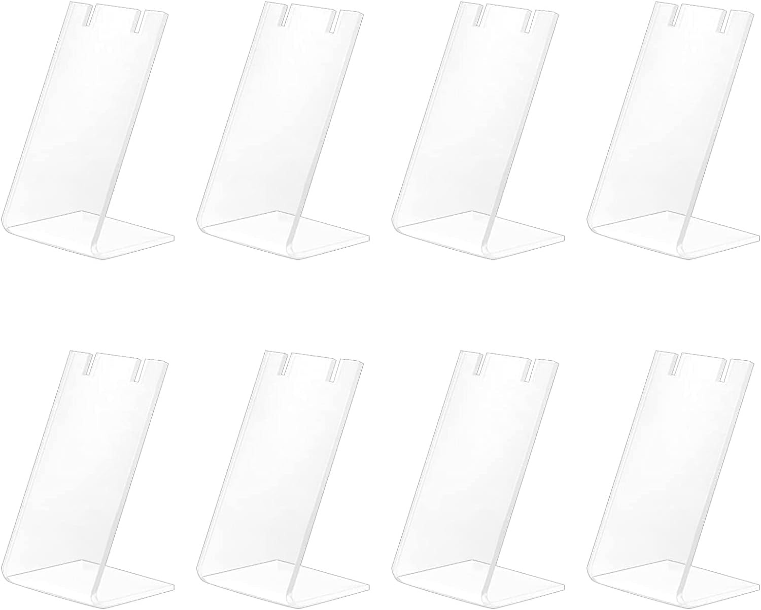 10Pcs Acrylic Earring Holder Single Pair L-Shape Jewelry Displays Stand Earring