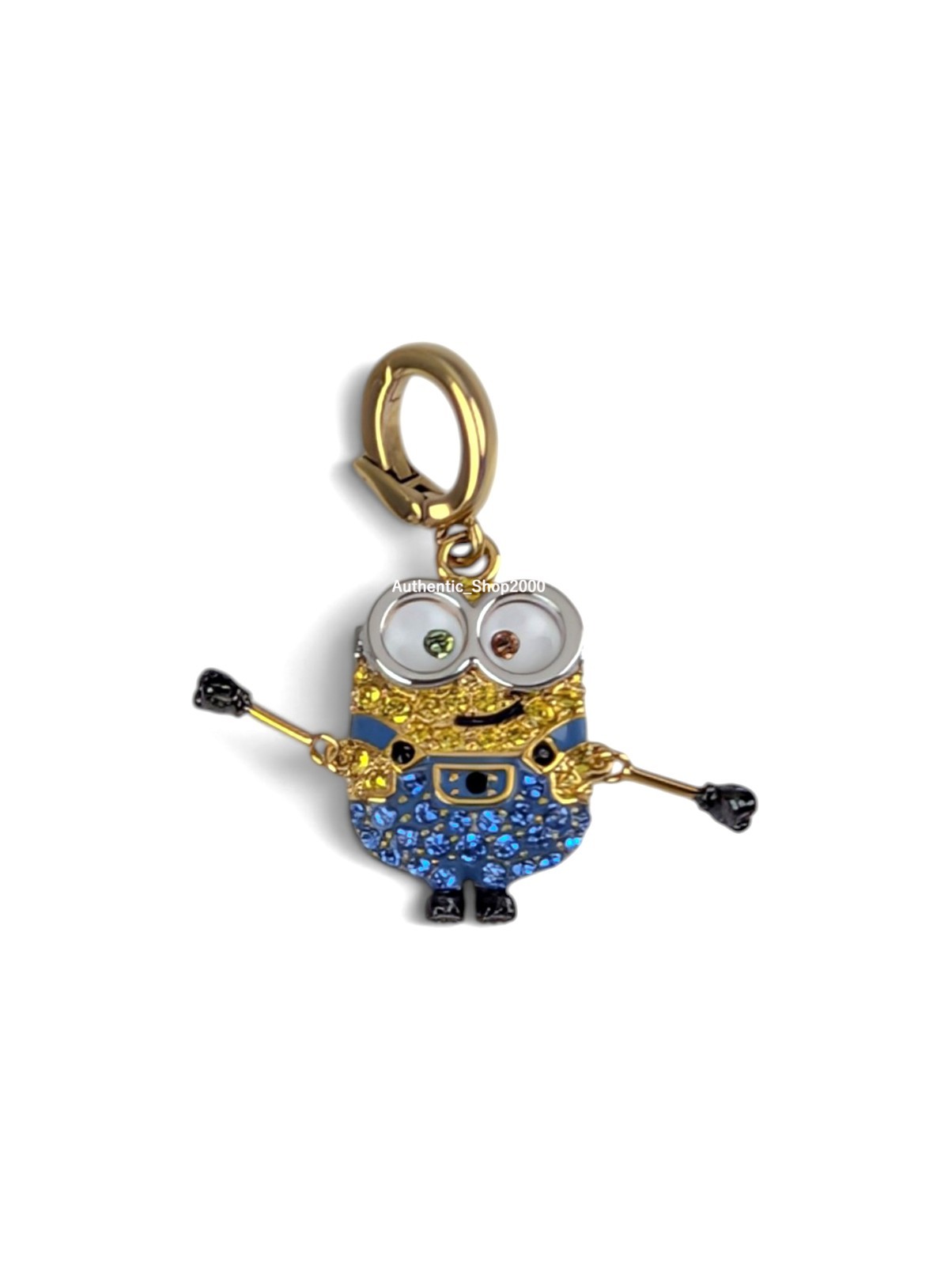 New 100% Authentic SWAROVSKI Sparkle Pave Crystal Minions Bob Charm 5753016